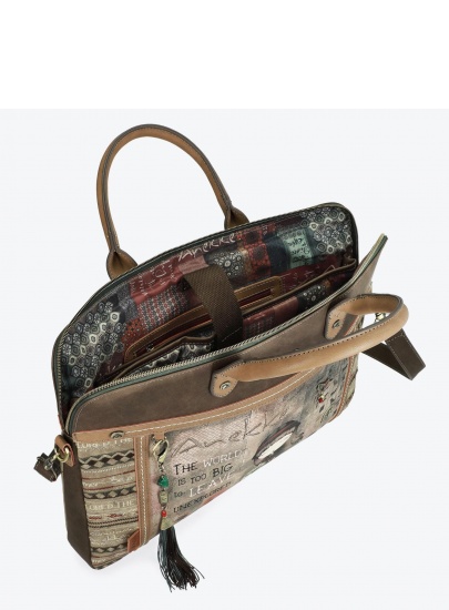 Torba na laptopa ANEKKE Egypt Brown Document Case 29894-10