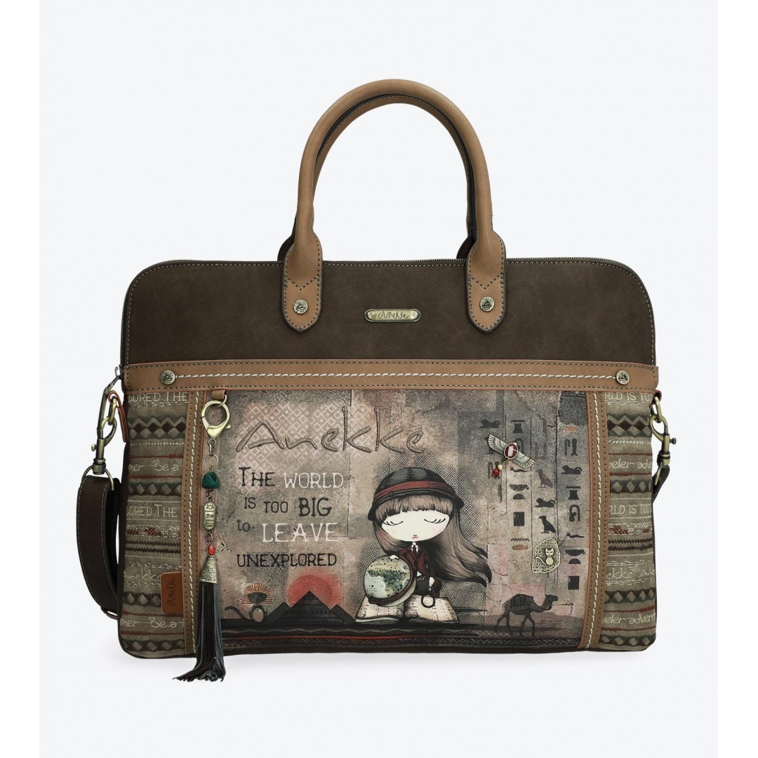 Torba na laptopa ANEKKE Egypt Brown Document Case 29894-10