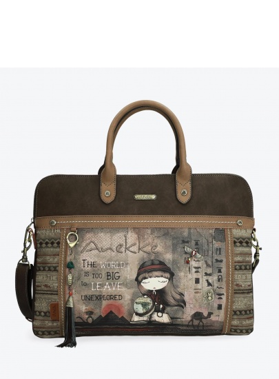 Torba na laptopa ANEKKE Egypt Brown Document Case 29894-10