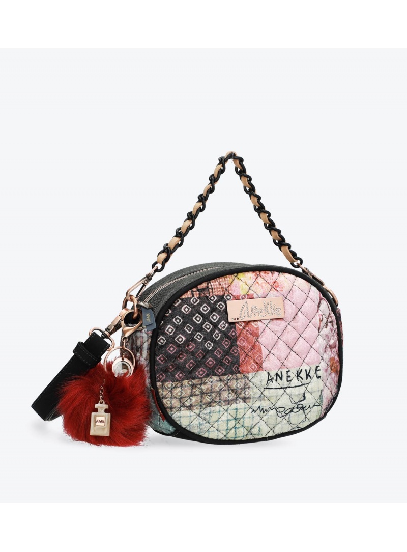Listonoszka Damska ANEKKE LOVELY VELVET PRINTED HANDBAG 29882-73 Listonoszka Damska ANEKKE LOVELY VELVET PRINTED HANDBAG 29882-73