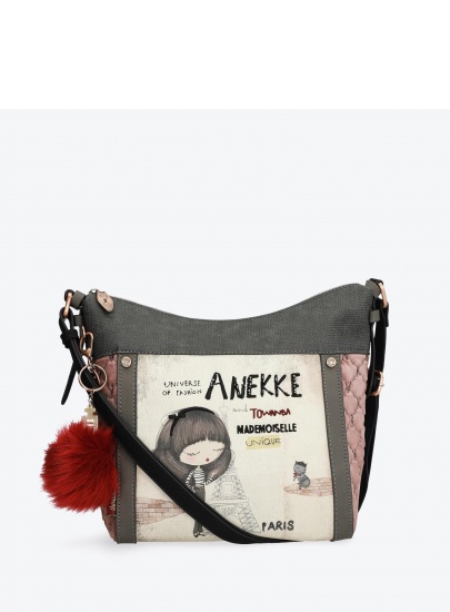 Listonoszka ANEKKE Couture Beige Synthetic Shoulder Bag 29882-07