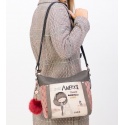 Listonoszka ANEKKE Couture Beige Synthetic Shoulder Bag 29882-07