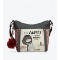 Listonoszka ANEKKE Couture Beige Synthetic Shoulder Bag 29882-07