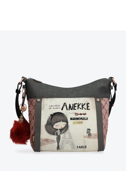 Listonoszka ANEKKE Couture Beige Synthetic Shoulder Bag 29882-07