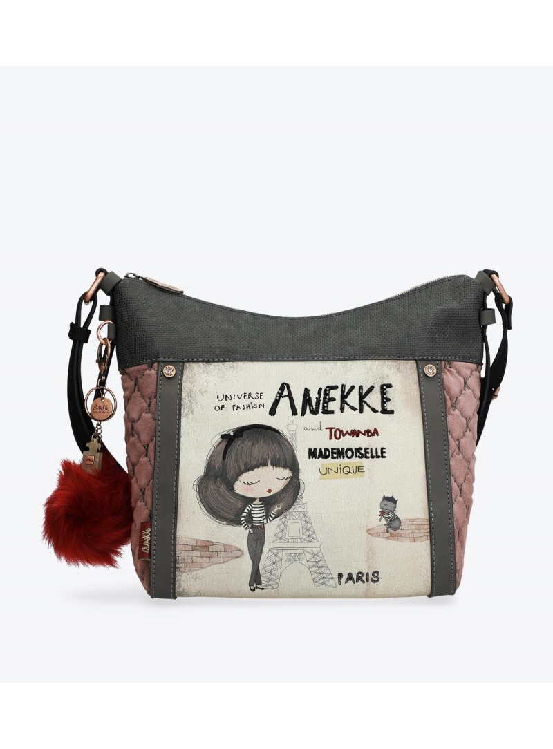 Listonoszka ANEKKE Couture Beige Synthetic Shoulder Bag 29882-07