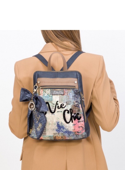 Plecak ANEKKE Couture Blue Textile Rucksack 29885-18
