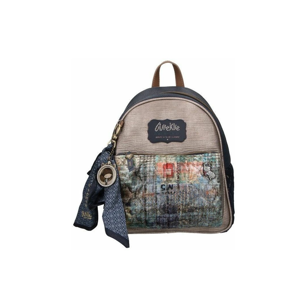 Plecak ANEKKE Couture Blue Synthetic Backpack 29885-25