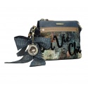 Listonoszka ANEKKE Couture Blue Textile Shoulder Bag 29882-60
