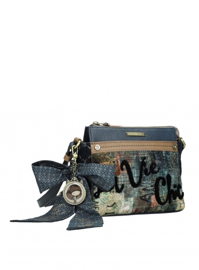 Listonoszka ANEKKE Couture Blue Textile Shoulder Bag 29882-60
