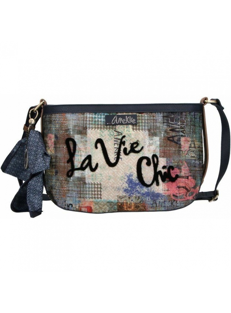 Listonoszka ANEKKE Couture Blue Shoulder Bag 29882-08 Listonoszka ANEKKE Couture Blue Shoulder Bag 29882-08
