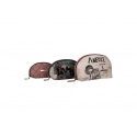 Zestaw Kosmetyczek ANEKKE Couture Beig Textile Toiletry Bags-3 Sizes