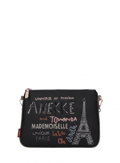 ANEKKE Black Synthetic Handle Bag 29887-15 | EN