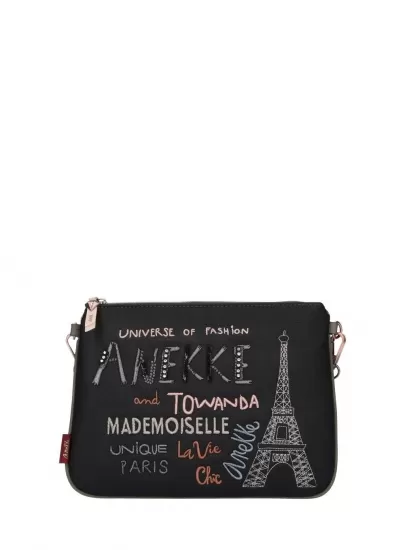 Listonoszka ANEKKE Couture Black Synthetic Handle Bag 29887-15