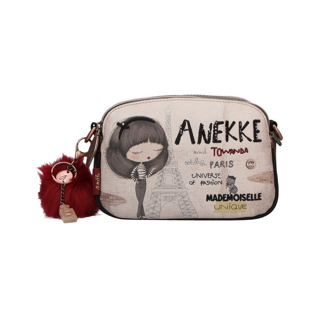 Listonoszka ANEKKE Couture Beige Synthetic Shoulder Bag 29882-63