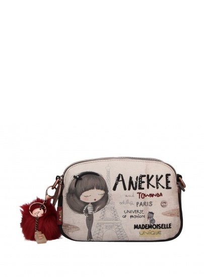 Listonoszka ANEKKE Couture Beige Synthetic Shoulder Bag 29882-63