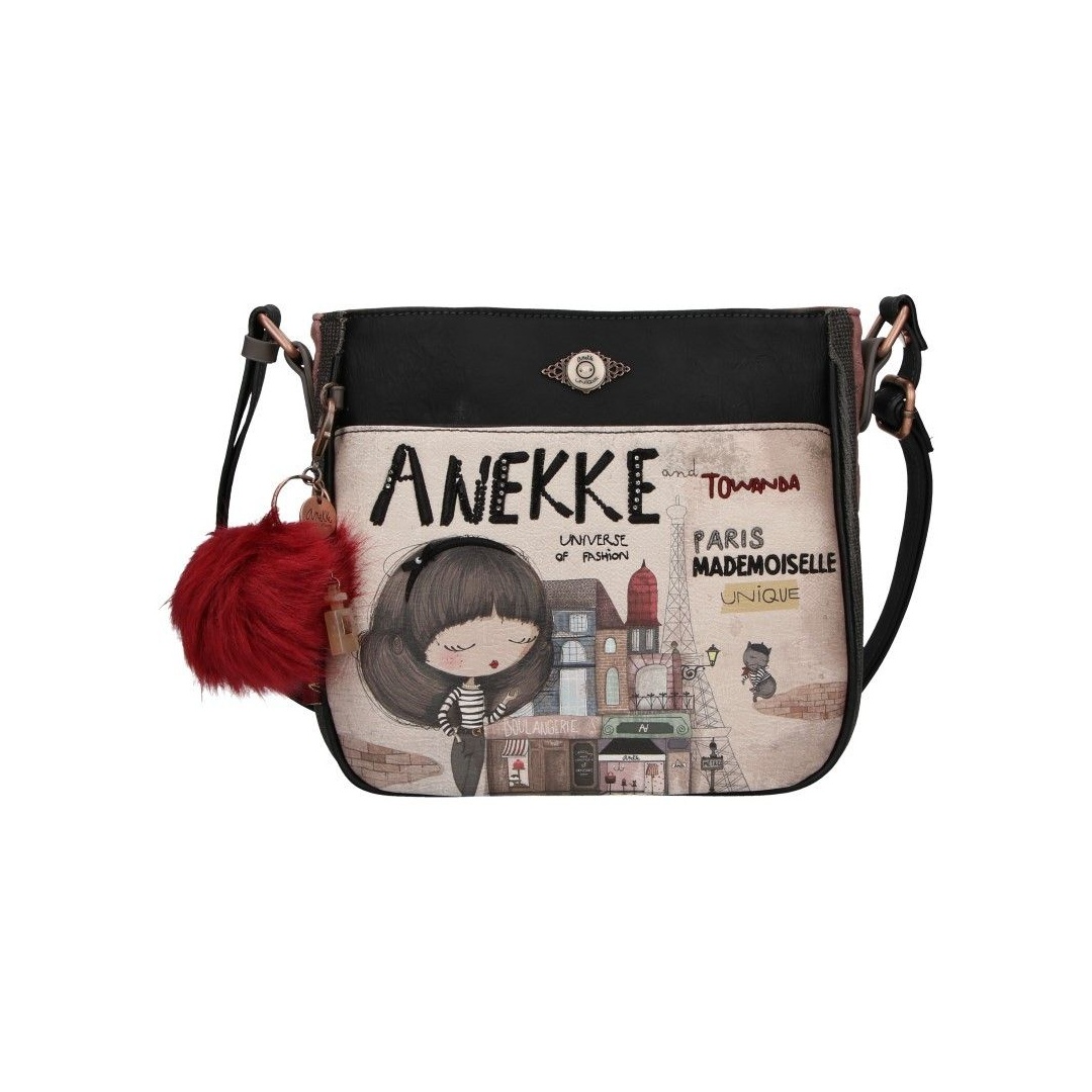 Listonoszka ANEKKE Couture Beige Synthetic Shoulder Bag 29882-12