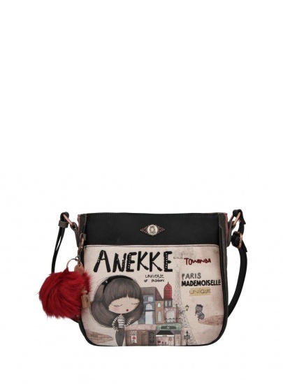 Listonoszka ANEKKE Couture Beige Synthetic Shoulder Bag 29882-12