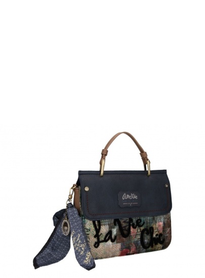 Torebka ANEKKE Couture Blue Synthetic Flap Bag 29883-30