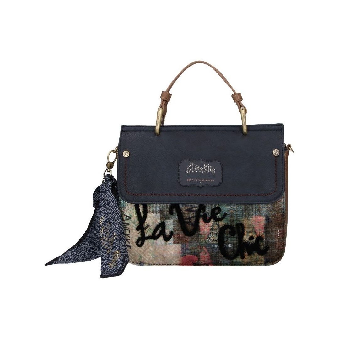 Torebka ANEKKE Couture Blue Synthetic Flap Bag 29883-30