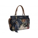 Torebka ANEKKE Couture Blue Textile 2 Handles Bag 29881-70