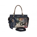 Torebka ANEKKE Couture Blue Textile 2 Handles Bag 29881-70