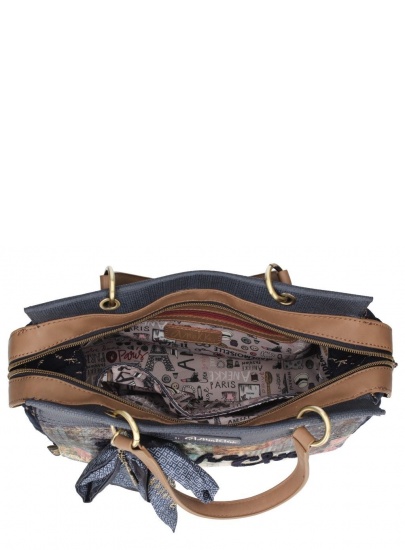 Torebka ANEKKE Couture Blue Textile 2 Handles Bag 29881-70