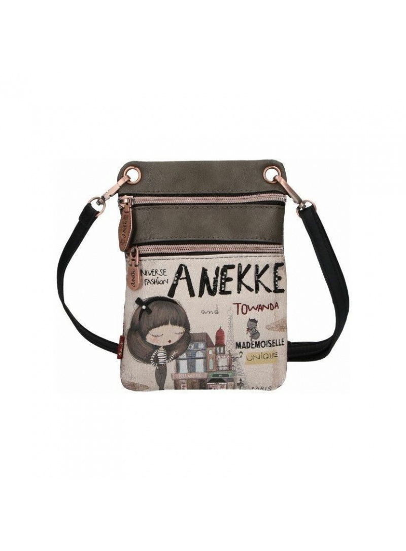 Listonoszka / Nerka ANEKKE Couture Beige Synthetic Shoulder Bag 29888-05 Listonoszka / Nerka ANEKKE Couture Beige Synthetic Shoulder Bag 29888-05