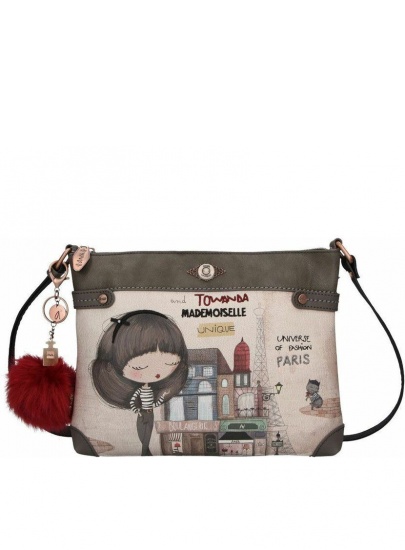 Listonoszka Damska ANEKKE Beige Synthetic Shoulder Bag 29887-01