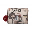 Listonoszka ANEKKE Couture Beige Textile Shoulder Bag 29882-59