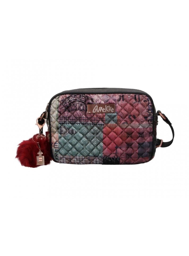 Listonoszka ANEKKE Couture Pink Textile Shoulder Bag 29882-14 Listonoszka ANEKKE Couture Pink Textile Shoulder Bag 29882-14