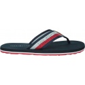 Granatowe Japonki TOMMY HILFIGER Corporate Webbing Beach Sandal FM0FM02266