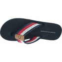 Granatowe Japonki TOMMY HILFIGER Corporate Webbing Beach Sandal FM0FM02266