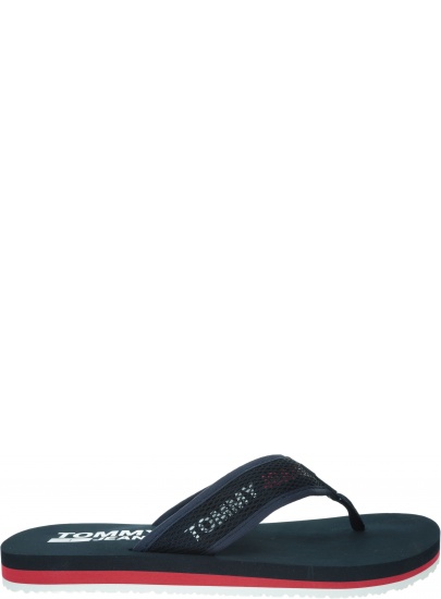 Granatowe Japonki TOMMY HILFIGER Tommy Jeans Tech Mesh Sandal EM0EM00300