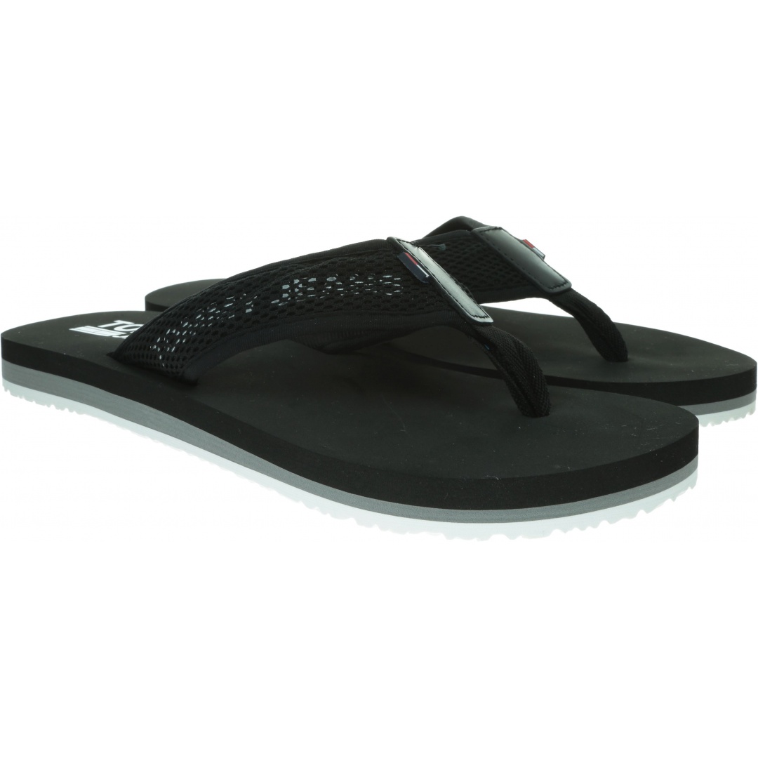 Czarne Japonki TOMMY HILFIGER Tommy Jeans Tech Mesh Sandal EM0EM00300 990