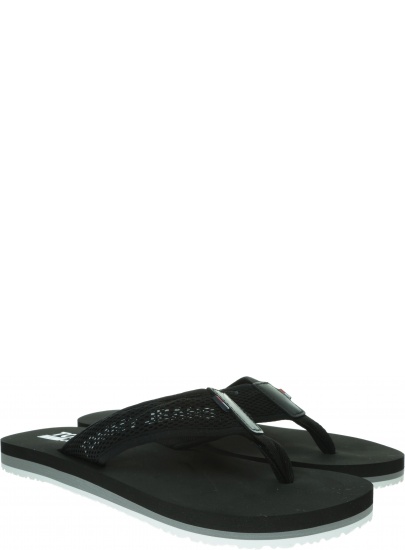 Czarne Japonki TOMMY HILFIGER Tommy Jeans Tech Mesh Sandal EM0EM00300 990