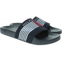 Granatowe Klapki TOMMY HILFIGER Corporate Knit Poolside FM0FM02346 403
