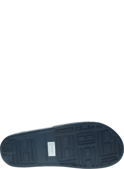 Granatowe Klapki TOMMY HILFIGER Glitter Detail Pool Slide FW0FW04238 403