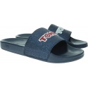 Granatowe Klapki TOMMY HILFIGER Glitter Detail Pool Slide FW0FW04238 403