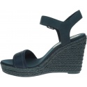 Granatowe Espadryle TOMMY HILFIGER Colorful Tommy Wedge Sandal FW0FW04160
