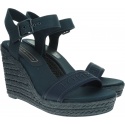 Granatowe Espadryle TOMMY HILFIGER Colorful Tommy Wedge Sandal FW0FW04160