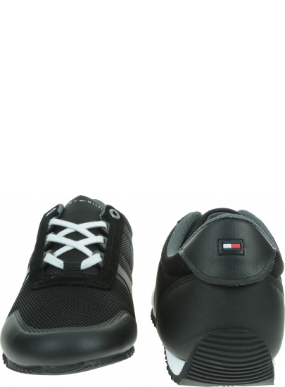 Czarne Sneakersy TOMMY HILFIGER Essential Modern Mesh Runner FM0FM02270 990