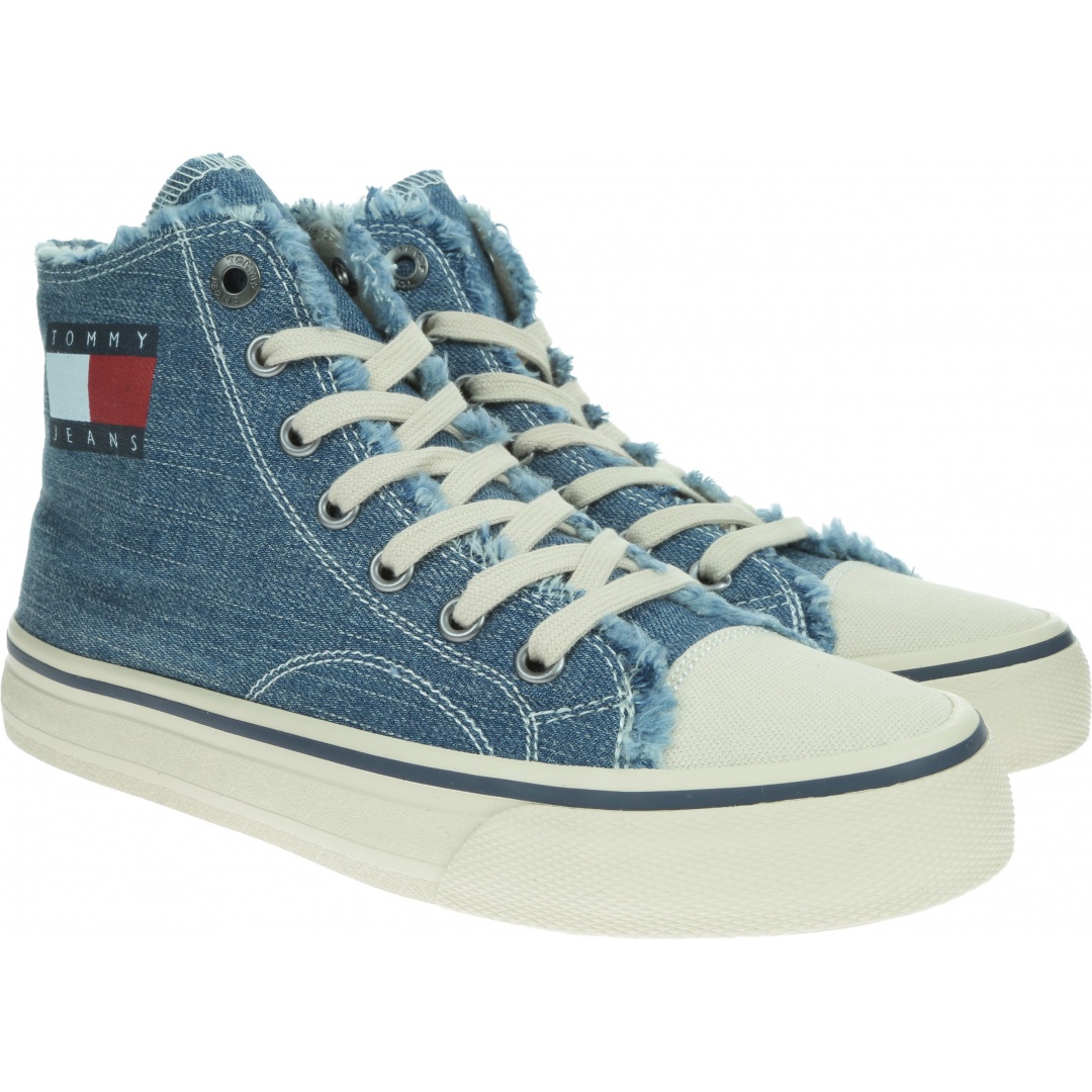 Jeansowe Trampki TOMMY HILFIGER Hightop Tommy Jeans Sneaker EN0EN00589 404
