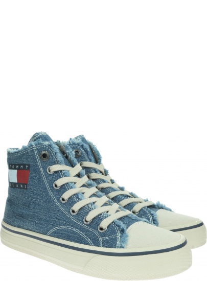 Jeansowe Trampki TOMMY HILFIGER Hightop Tommy Jeans Sneaker EN0EN00589 404