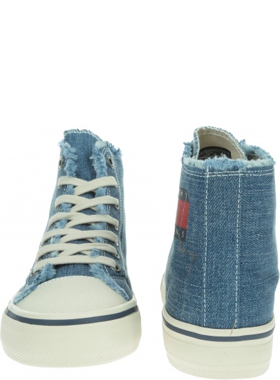 Jeansowe Trampki TOMMY HILFIGER Hightop Tommy Jeans Sneaker EN0EN00589 404
