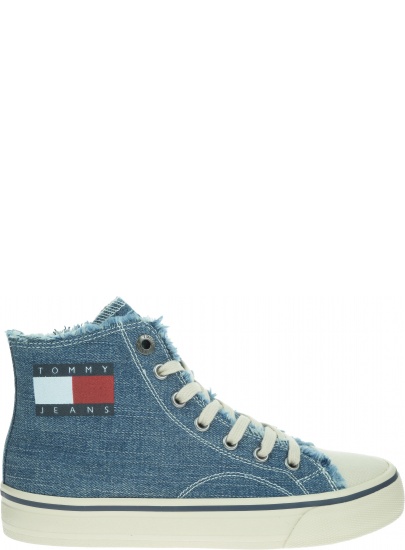 Jeansowe Trampki TOMMY HILFIGER Hightop Tommy Jeans Sneaker EN0EN00589 404