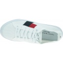 Białe Tenisówki TOMMY HILFIGER Knitted Flag Lightweight Sneaker FW0FW04150