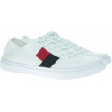 Białe Tenisówki TOMMY HILFIGER Knitted Flag Lightweight Sneaker FW0FW04150