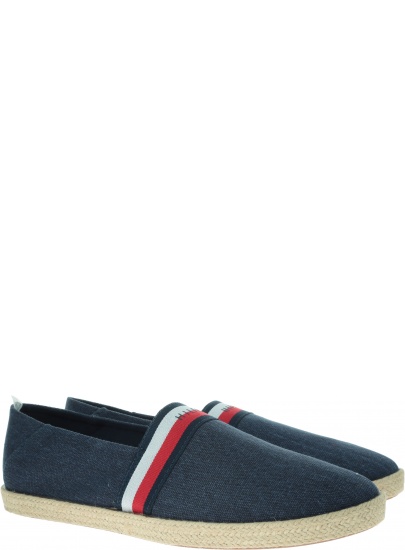 Granatowe Espadryle TOMMY HILFIGER Summer Slipon FM0FM02252 403