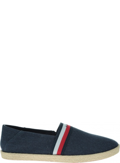 Granatowe Espadryle TOMMY HILFIGER Summer Slipon FM0FM02252 403