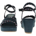 Granatowe Espadryle TOMMY HILFIGER Corporate Detail Mid Wedge FW0FW04175